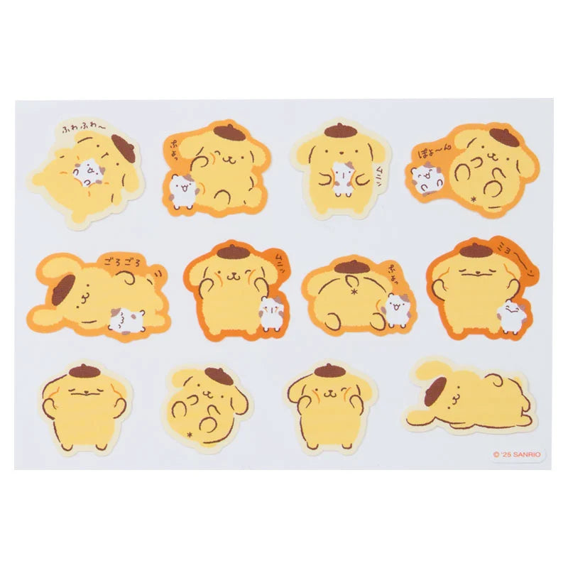 Sanrio Pompompurin Sticker set (Purin and Muffin Nakayoshi Time)