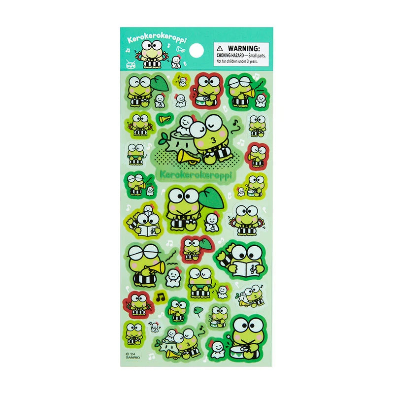 Sanrio Kerokerokeroppi Sticker (in a good mood with singing and dancing)