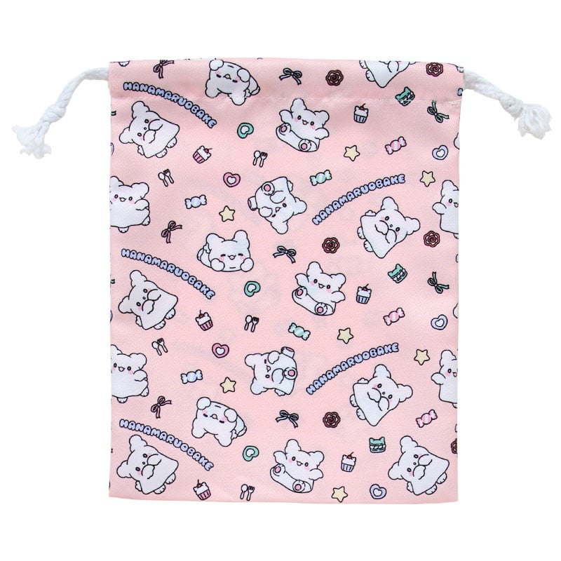 Sanrio Hanamaruobake Set of 3 drawstrings (Pastel Sweets Pop)
