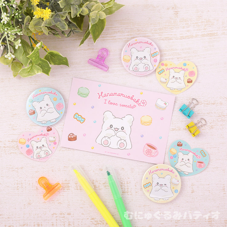 Sanrio Hanamaruobake (I love sweets) Pink Sticker
