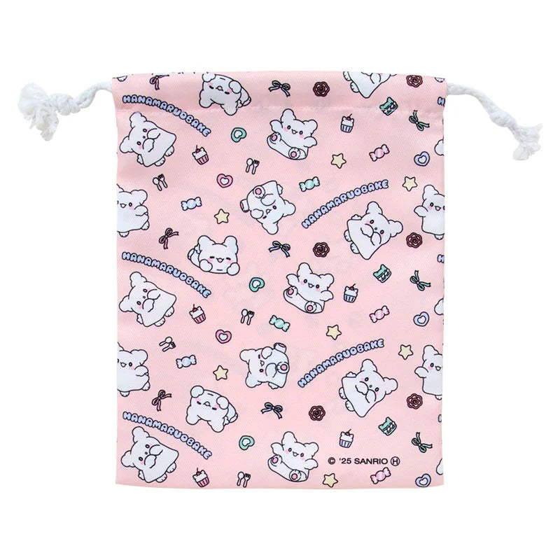 Sanrio Hanamaruobake Set of 3 drawstrings (Pastel Sweets Pop)