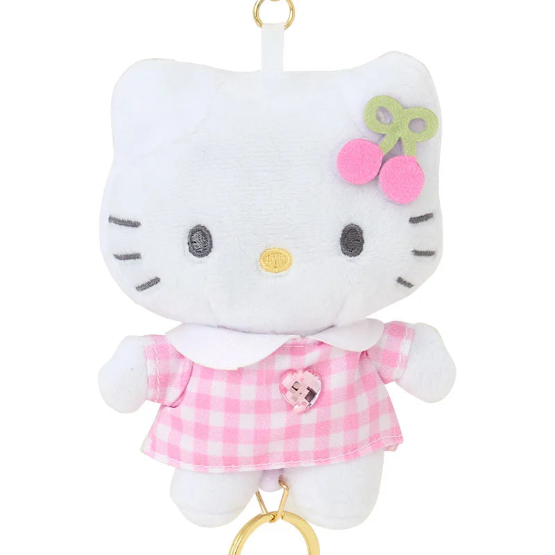 Sanrio Hello Kitty Mascot holder with reel (cherry)