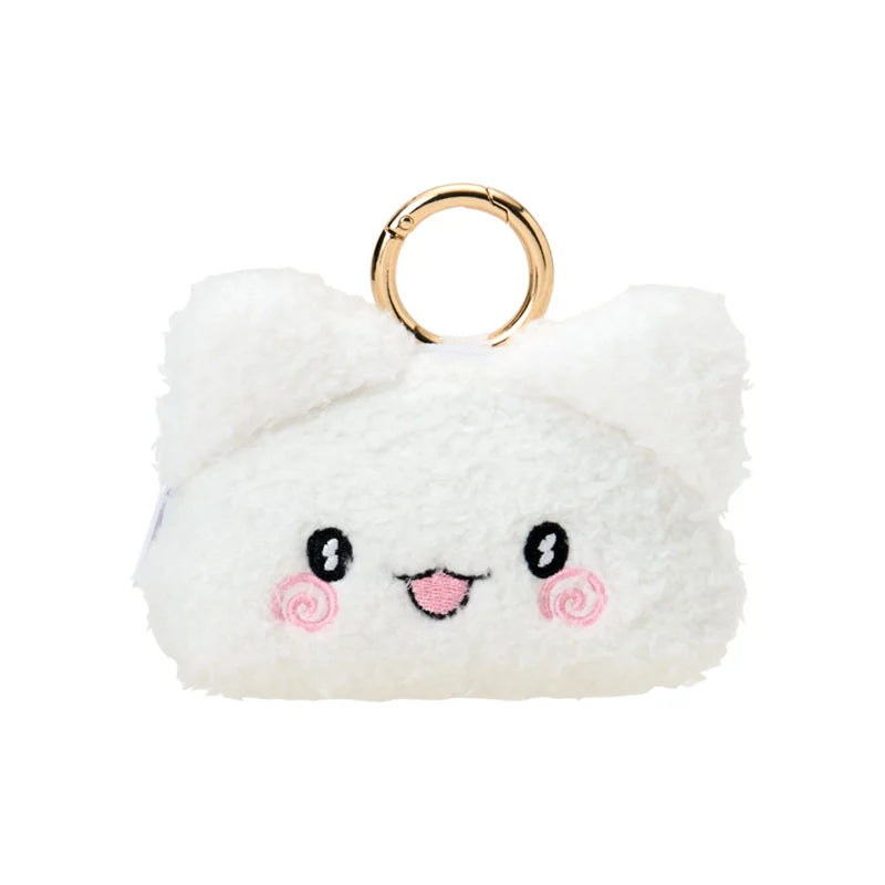 Sanrio Hanamaruobake Soft glowing Mini face pouch with carabiner (smile)