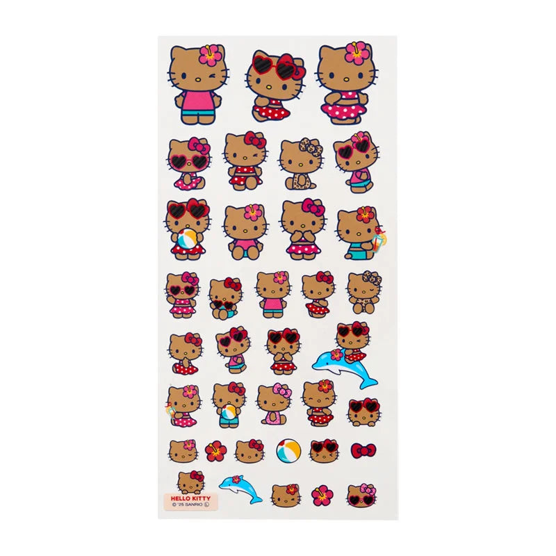Sanrio Hello Kitty 4 size stickers (night party)