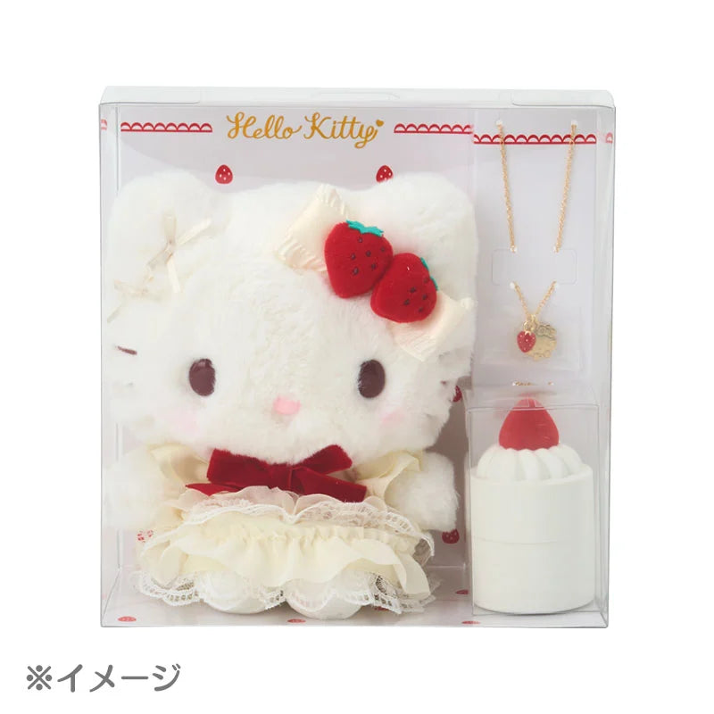 Sanrio Stuffed toy & necklace (shortcake)