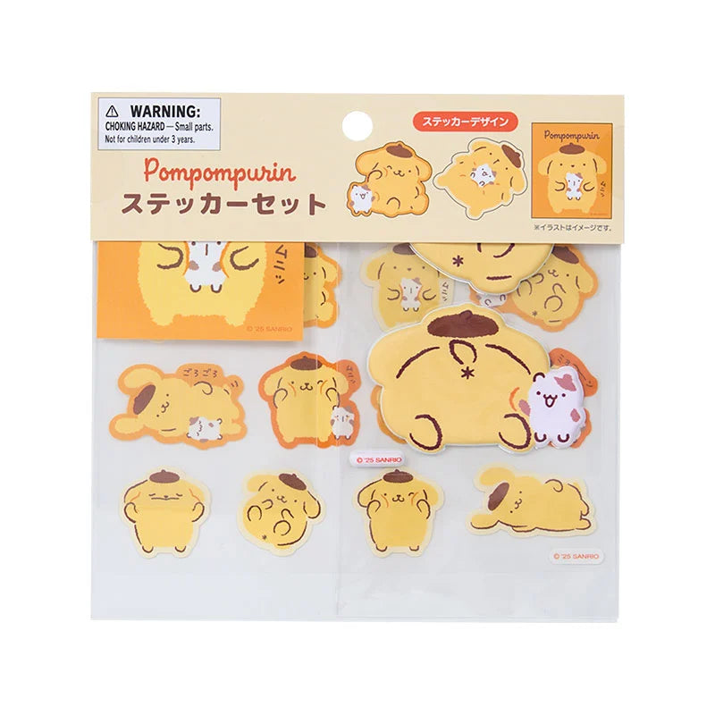 Sanrio Pompompurin Sticker set (Purin and Muffin Nakayoshi Time)