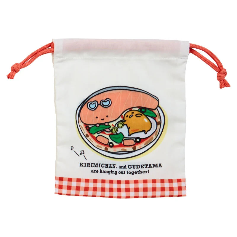 Sanrio Characters Kirimichan & Gudetama Drawstring bag Blind Box (Fes Design)