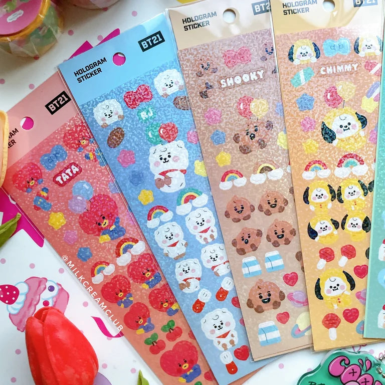 BT21 Hologram Deco Sticker