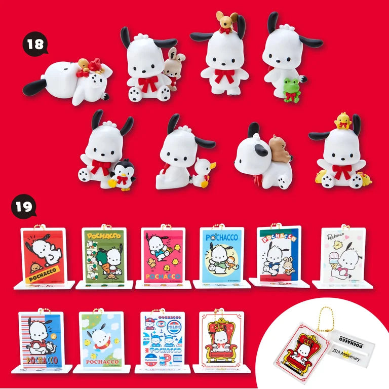 Sanrio Pochacco Blind Box (Pochacco 35th Anniversary Red Ribbon Design Series)
