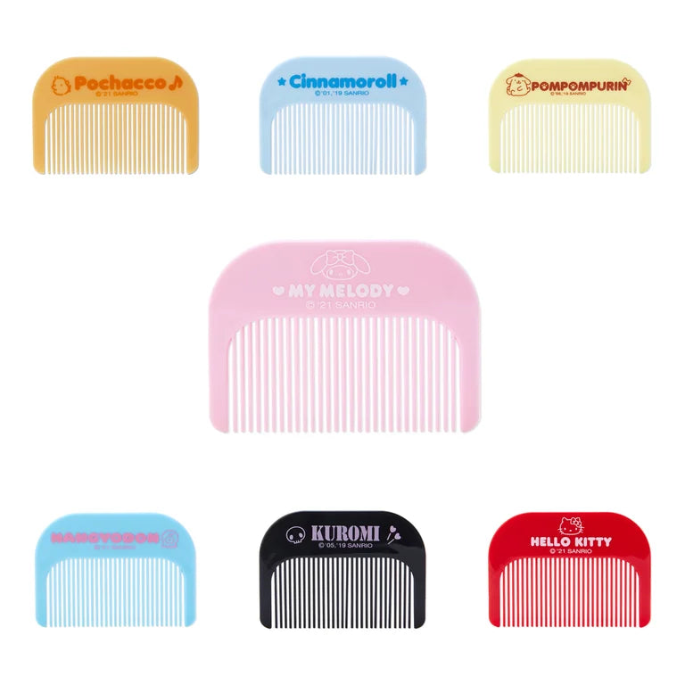 Sanrio Face-shaped mirror & comb set