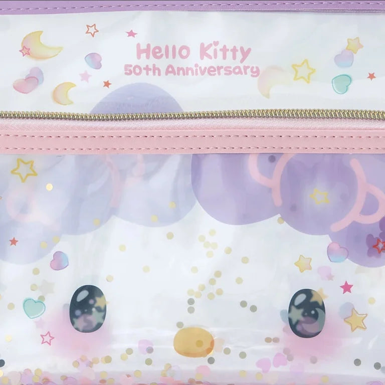 Sanrio Hello Kitty Flat Pouch (Hello Kitty 50th Anniversary)