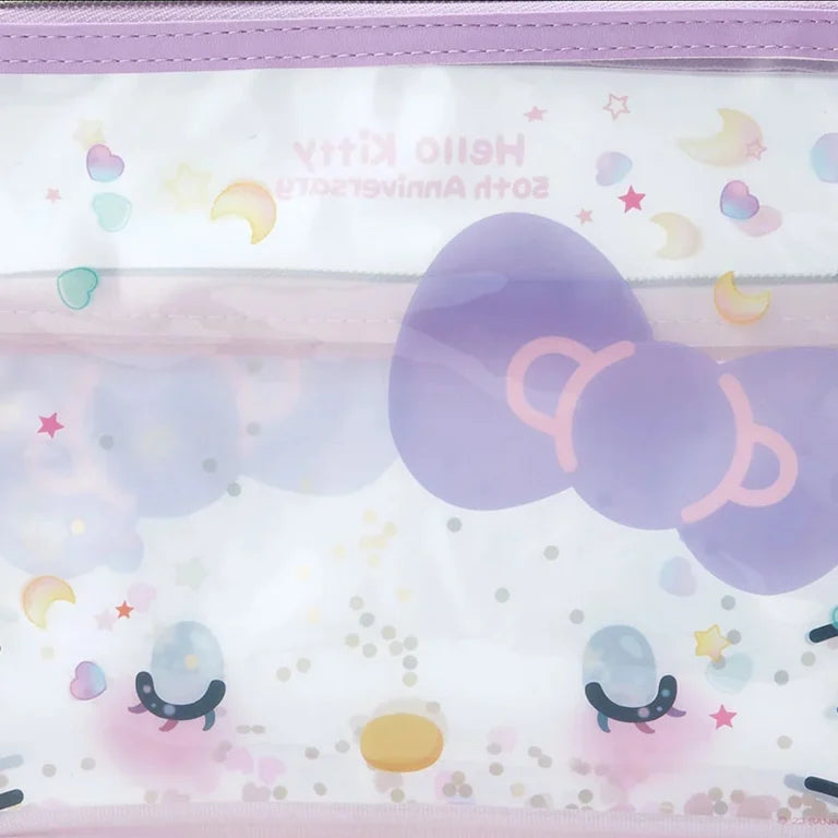Sanrio Hello Kitty Flat Pouch (Hello Kitty 50th Anniversary)