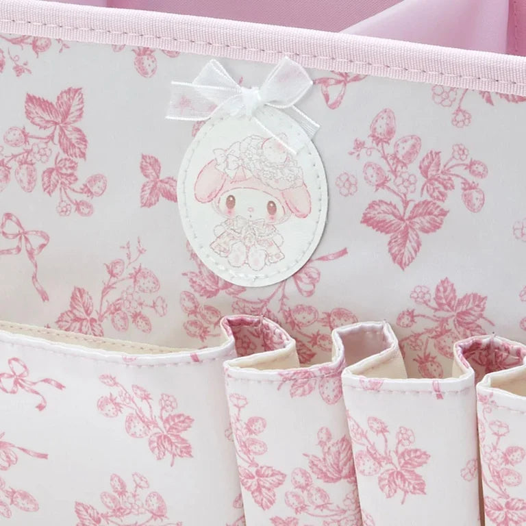 Sanrio My Melody Cosmetic basket (white strawberry tea time)
