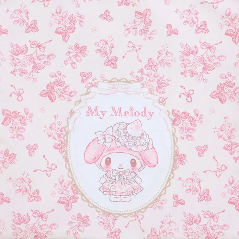 Sanrio My Melody Drawstring Bag (white strawberry tea time)
