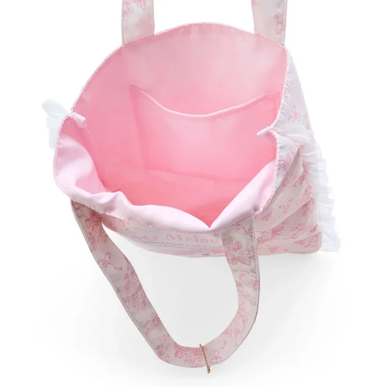 Sanrio My Melody Tote bag (white strawberry tea time)