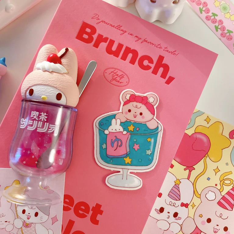 Soda Bath Sticker Flake