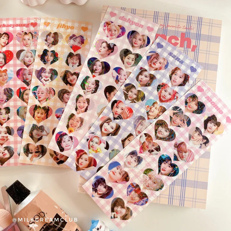 Twice Heart Sticker (Kpop Idol)