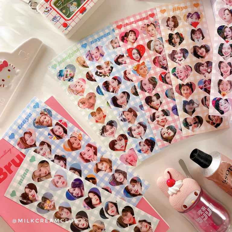 Twice Heart Sticker (Kpop Idol)