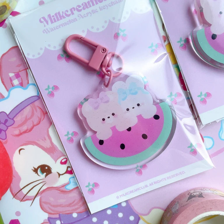 Watermelon Acrylic Keychain