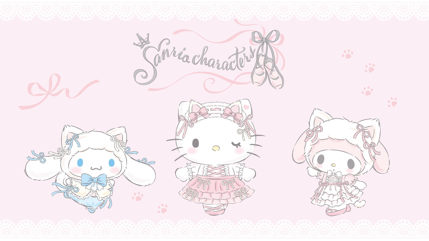 Sanrio White Cat Ballerina Design Series