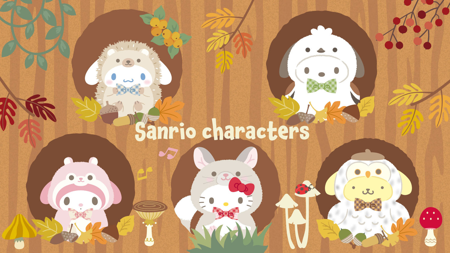 Sanrio Forest Small Animal Design Series