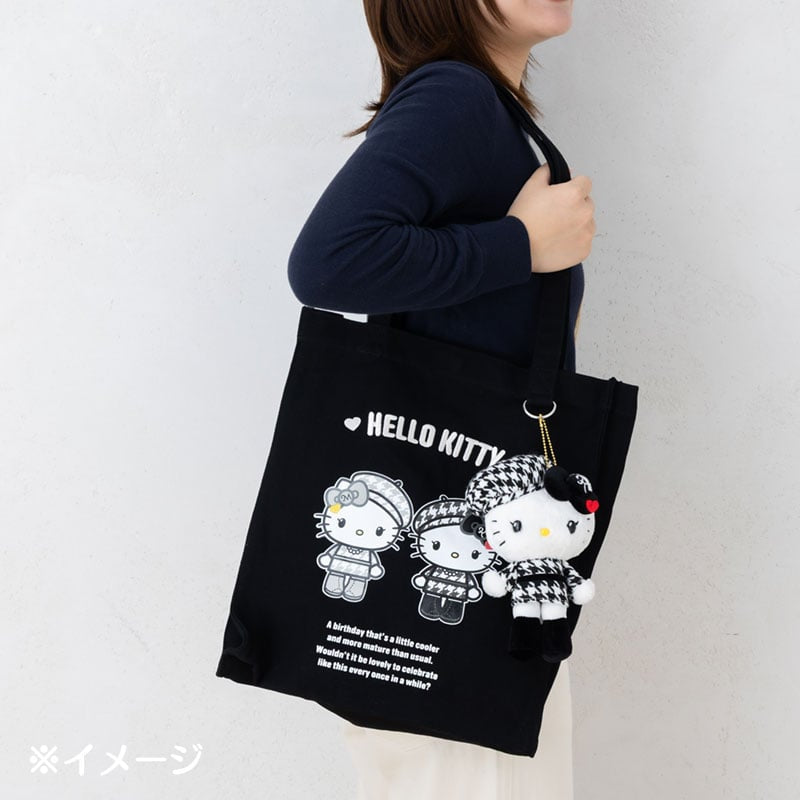 Sanrio Hello Mimi  Mascot holder (monochrome girly twin coordinate)