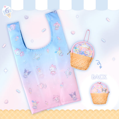 Sanrio Eco bag with Case (Dreamy Ice Parlour)
