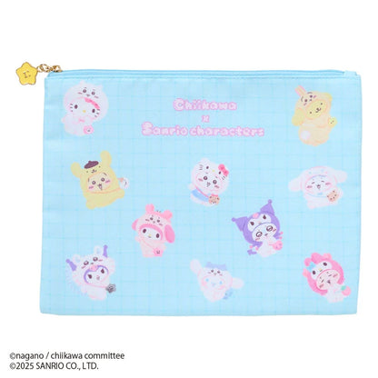 Sanrio Characters Chiikawa Flat Pouch Set of 2