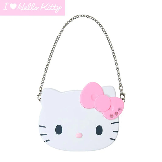 Sanrio Hello Kitty Pink Double-sided mirror with chain (I Love Hello Kitty)