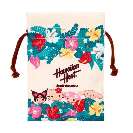 Sanrio Characters Hawaiian Host Drawstring Bag