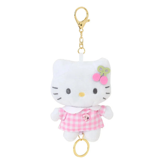 Sanrio Hello Kitty  Mascot holder with reel (cherry)