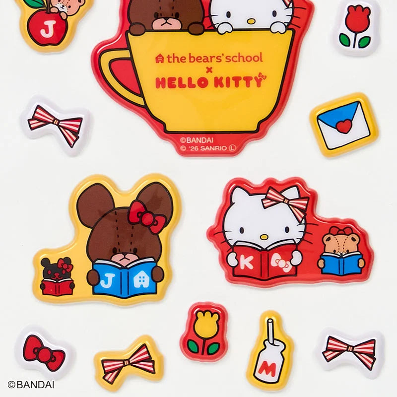 Sanrio Hello Kitty Blue Plump Sticker (the bear’s school)
