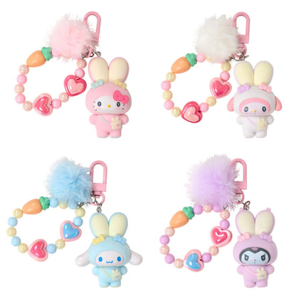 Sanrio Characters Key Holder (Fluffy Ear Bunny Club)