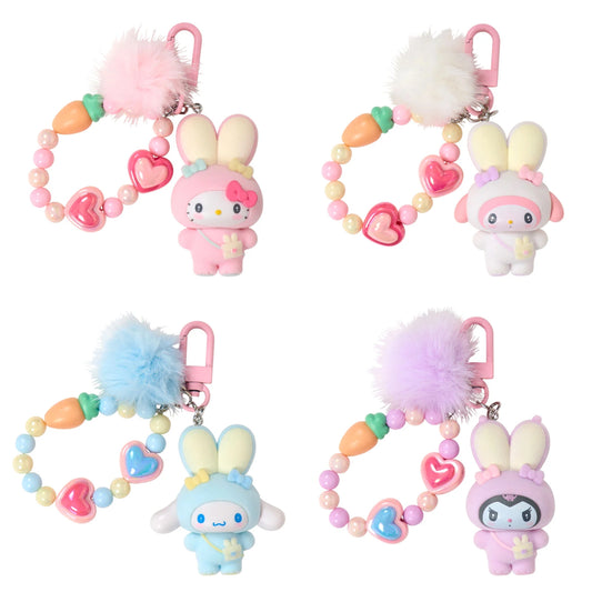 Sanrio Characters Key Holder (Fluffy Ear Bunny Club)