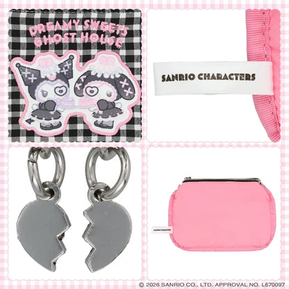 Sanrio Gingham check tissue pouch (Dreamy Sweet Ghost House)