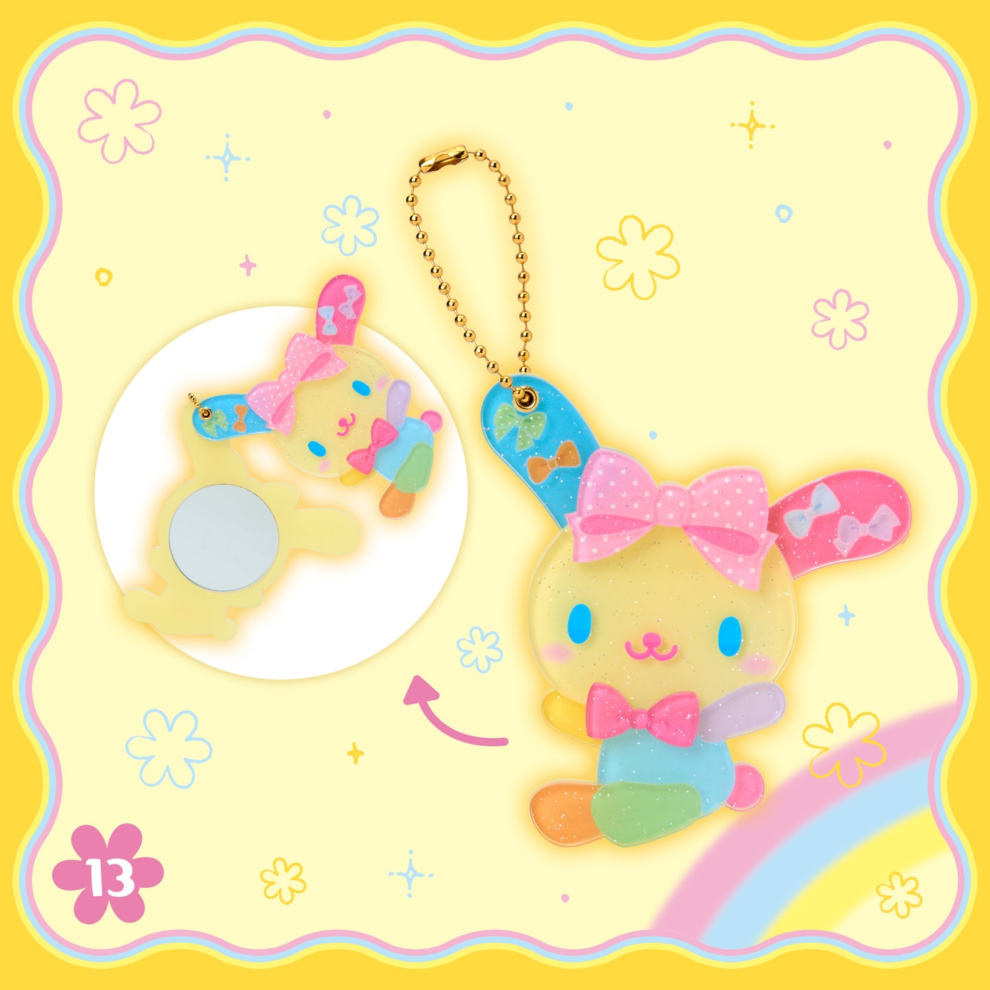 Sanrio Usahana Slide Mirror (Always Love Usahana)