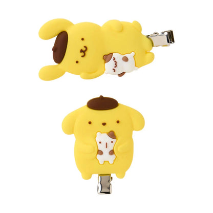 Sanrio Pompompurin Bangs clip set (Purin and muffin Nakayoshi time)
