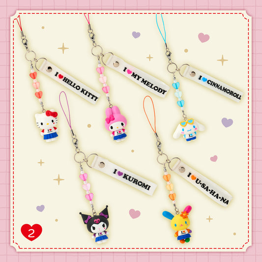 Sanrio Mascot Strap (I ♡ SANRIO CHARACTERS)