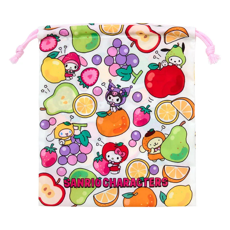 Sanrio Characters Set of 2 drawstrings (fruit design)