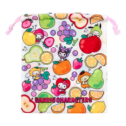 Sanrio Characters Set of 2 drawstrings (fruit design)