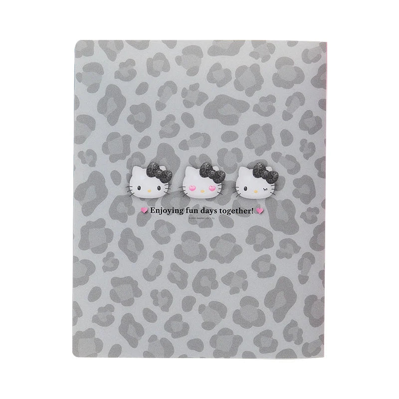Sanrio Characters Pen Case / Loose leaf Binder (Monotone Animal)