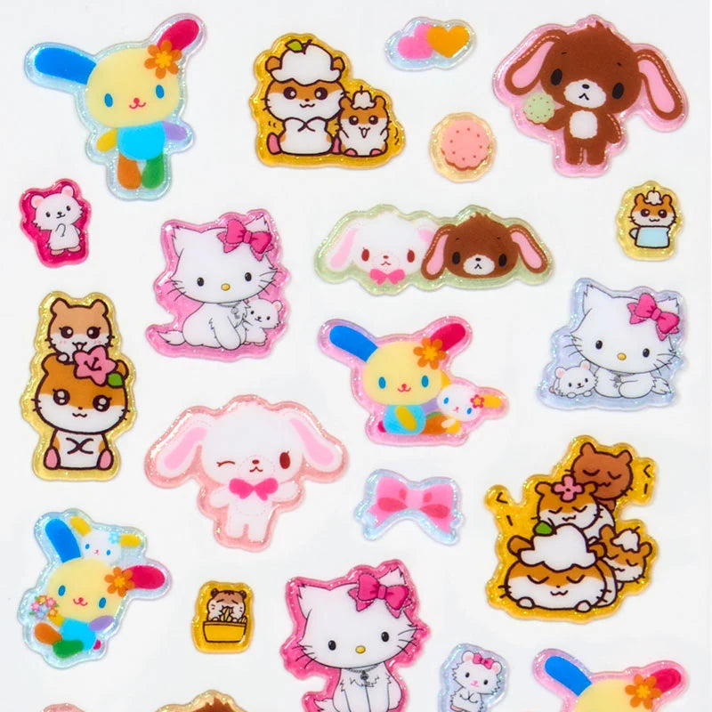 Sanrio Characters Resin filling Sticker with glitter (Heisei Design)