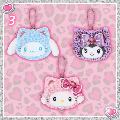 Sanrio Face-shaped pouch (Gyaru Cat)