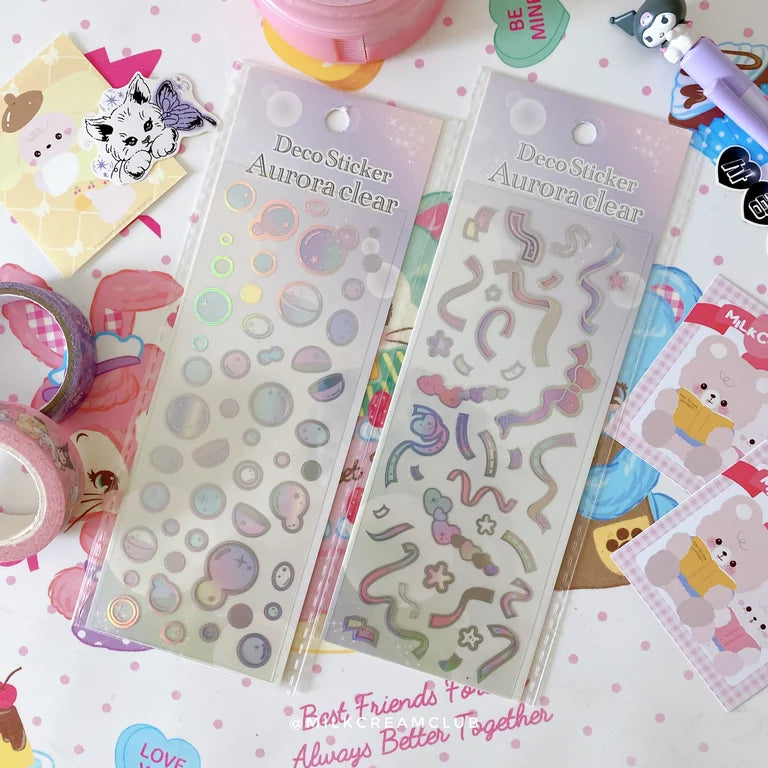 Aurora Clear Deco Sticker