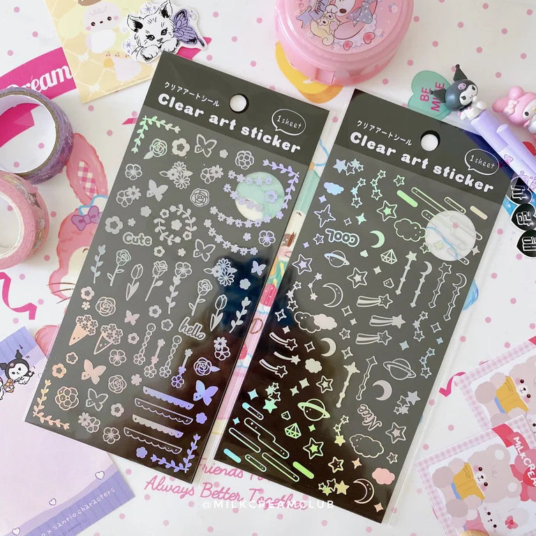 Clear Deco Art Sticker