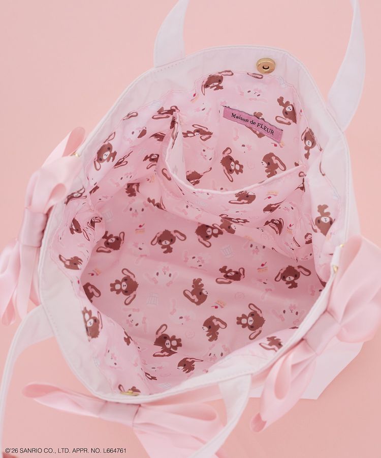[Pre-order] Maison de FLEUR  x Sugarbunnies Volume Ribbon Tote Bag