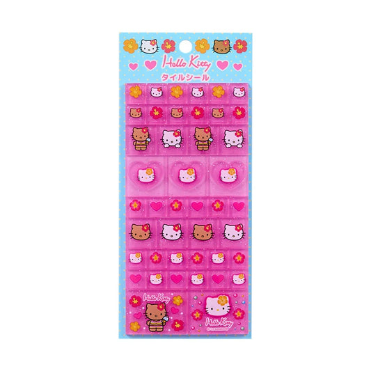 Sanrio Hello Kitty  90s tile sticker (hibiscus)