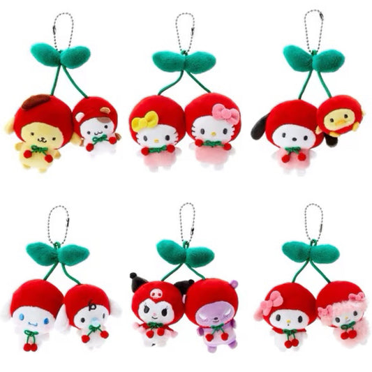 Sanrio Characters  Cherry Brooch Mascot Holder (Spring Color Design Series)