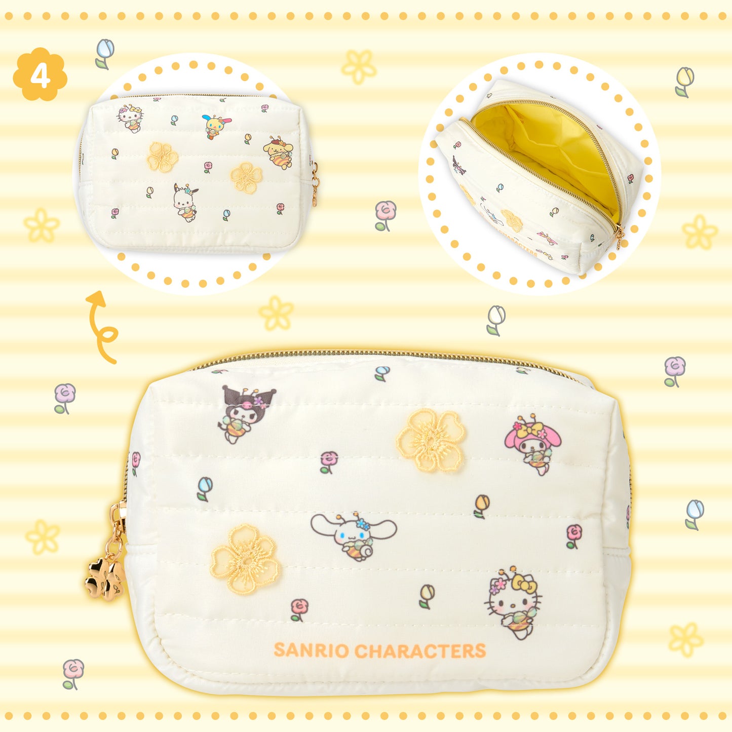 Sanrio Pouch (Flower Lover Bee)