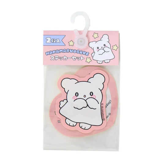Sanrio Hanamaruobake Set of 2 stickers (Pastel Sweets Pop)